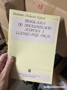 Libros de segunda mano: Caja28 Documents d'Educació Especial PROGRAMA DE DISCRIMINACIÓ AUDITIVA I LLENGUAIGE ORAL